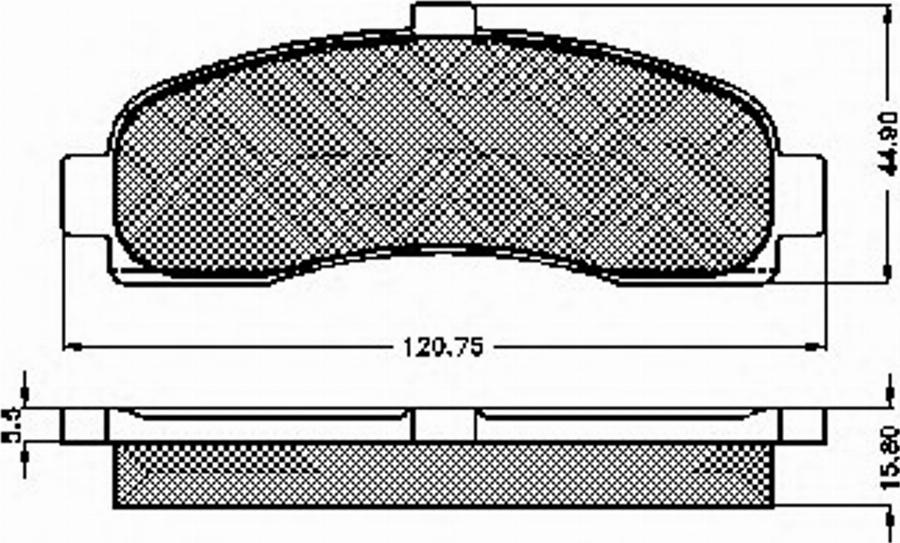 Spidan 31867 - Комплект спирачно феродо, дискови спирачки vvparts.bg