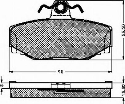 Spidan 31804 - Комплект спирачно феродо, дискови спирачки vvparts.bg