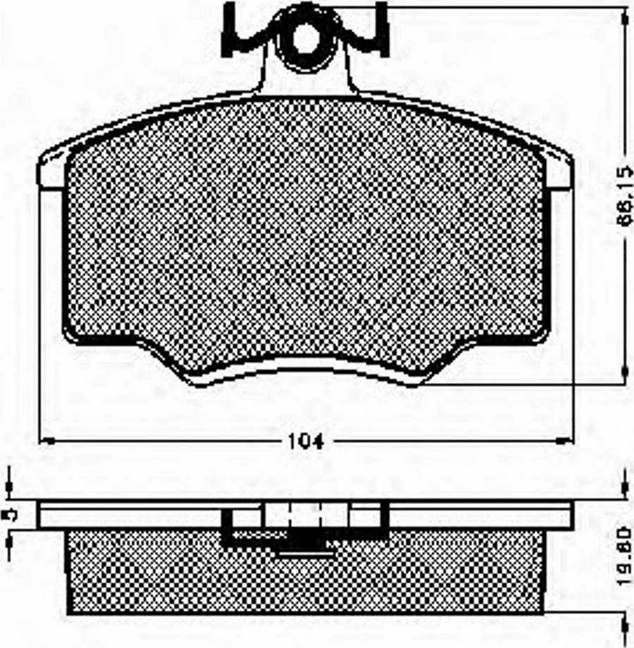 Spidan 31802 - Комплект спирачно феродо, дискови спирачки vvparts.bg