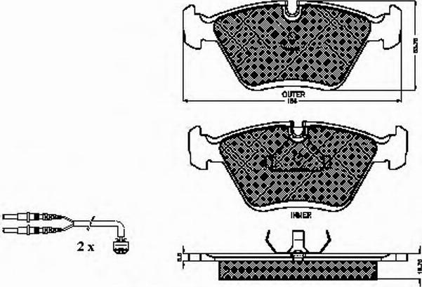 Spidan 31814 - Комплект спирачно феродо, дискови спирачки vvparts.bg