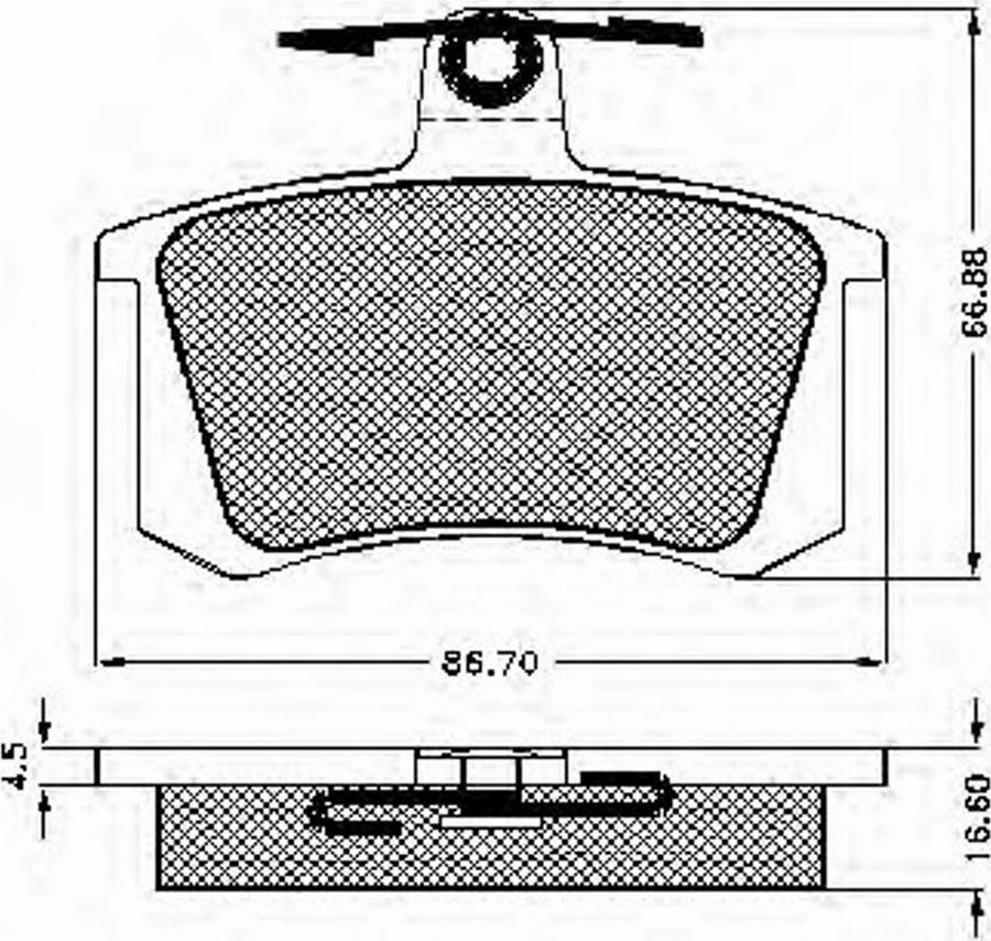 Spidan 31810 - Комплект спирачно феродо, дискови спирачки vvparts.bg