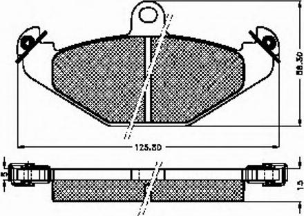 Spidan 31817 - Комплект спирачно феродо, дискови спирачки vvparts.bg