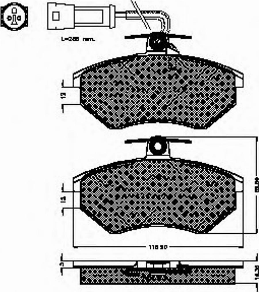 Spidan 31832 - Комплект спирачно феродо, дискови спирачки vvparts.bg