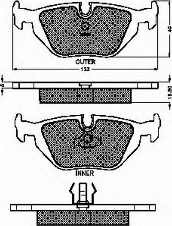 Spidan 31825 - Комплект спирачно феродо, дискови спирачки vvparts.bg