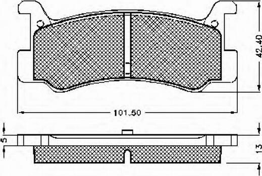 Spidan 31291 - Комплект спирачно феродо, дискови спирачки vvparts.bg