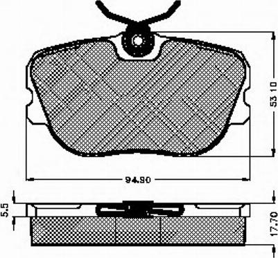 Spidan 31293 - Комплект спирачно феродо, дискови спирачки vvparts.bg