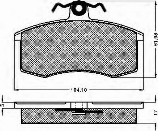 Spidan 31258 - Комплект спирачно феродо, дискови спирачки vvparts.bg