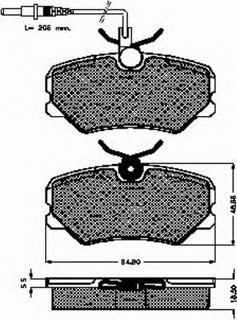 Spidan 31263 - Комплект спирачно феродо, дискови спирачки vvparts.bg