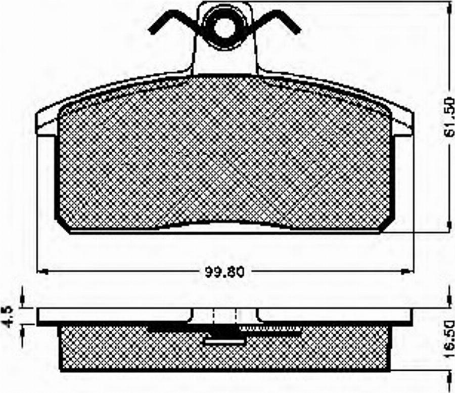 Spidan 31285 - Комплект спирачно феродо, дискови спирачки vvparts.bg