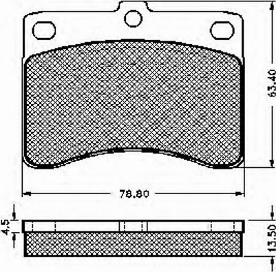 Spidan 31280 - Комплект спирачно феродо, дискови спирачки vvparts.bg