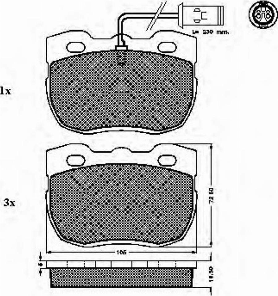 Spidan 31754 - Комплект спирачно феродо, дискови спирачки vvparts.bg