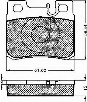 Spidan 31761 - Комплект спирачно феродо, дискови спирачки vvparts.bg