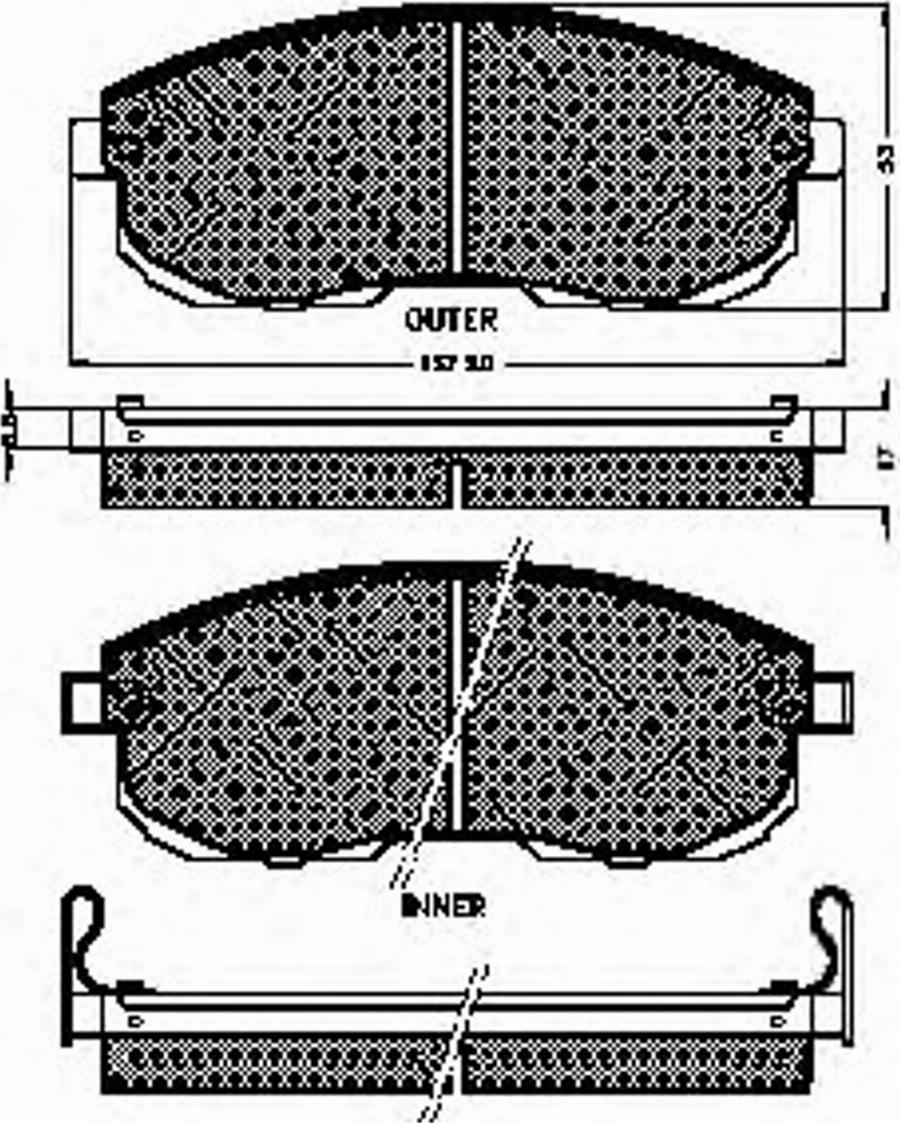 Spidan 31714 - Комплект спирачно феродо, дискови спирачки vvparts.bg