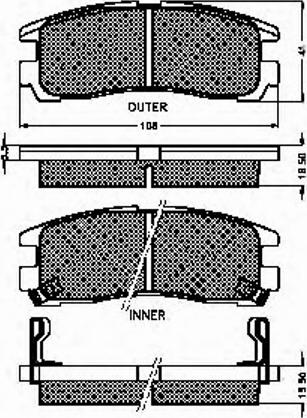 Spidan 31712 - Комплект спирачно феродо, дискови спирачки vvparts.bg