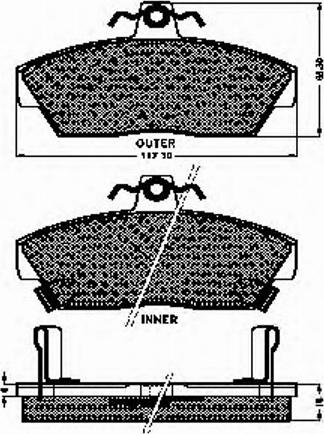 Spidan 31789 - Комплект спирачно феродо, дискови спирачки vvparts.bg