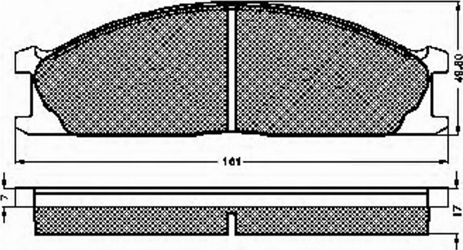 Spidan 31774 - Комплект спирачно феродо, дискови спирачки vvparts.bg