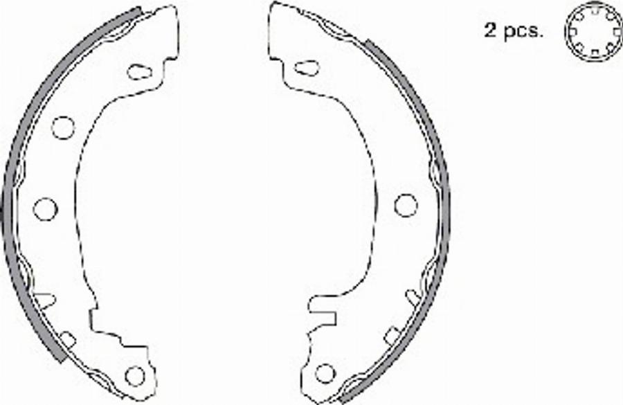 Spidan 33643 - Комплект спирачна челюст vvparts.bg