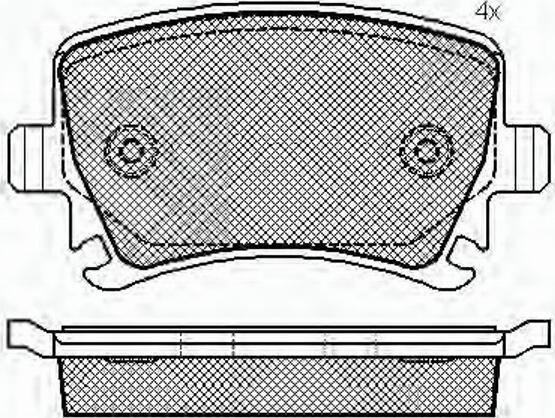 Spidan 32904 - Комплект спирачно феродо, дискови спирачки vvparts.bg