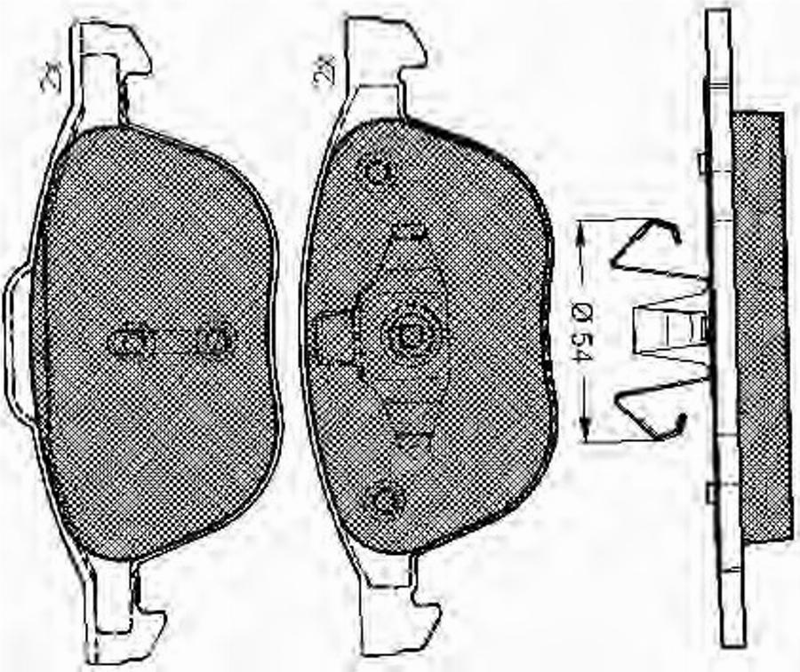 Spidan 32914 - Комплект спирачно феродо, дискови спирачки vvparts.bg