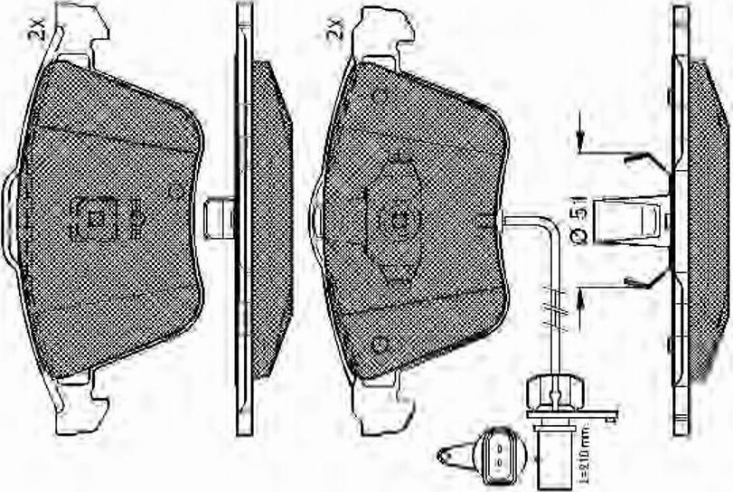 Spidan 32454 - Комплект спирачно феродо, дискови спирачки vvparts.bg