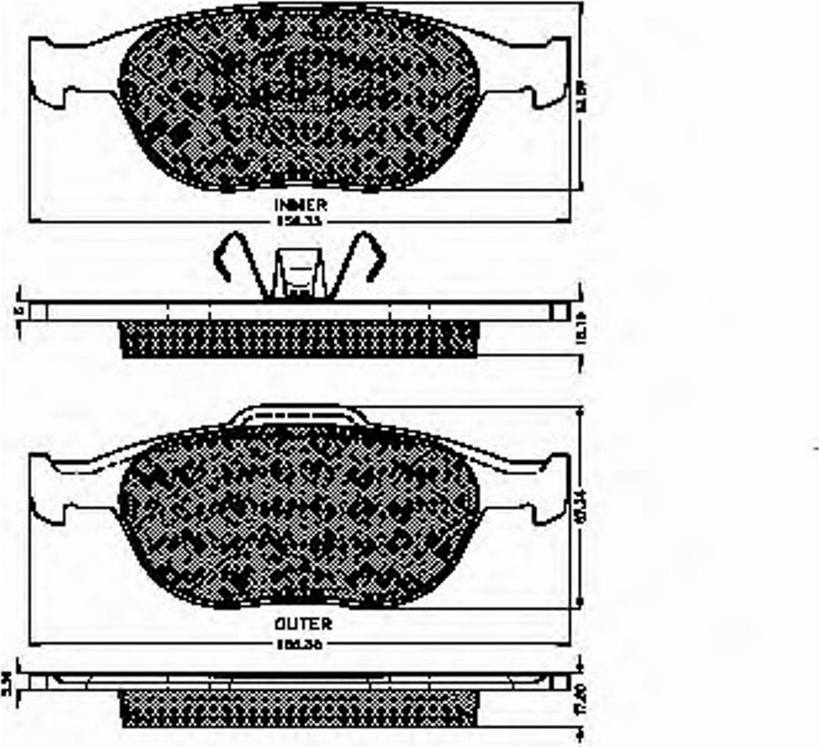 Spidan 32458 - Комплект спирачно феродо, дискови спирачки vvparts.bg