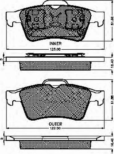 Spidan 32467 - Комплект спирачно феродо, дискови спирачки vvparts.bg