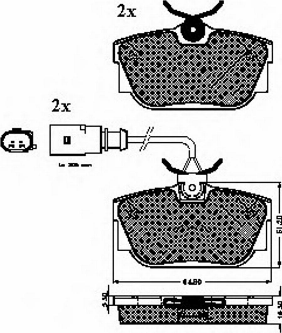 Spidan 32432 - Комплект спирачно феродо, дискови спирачки vvparts.bg