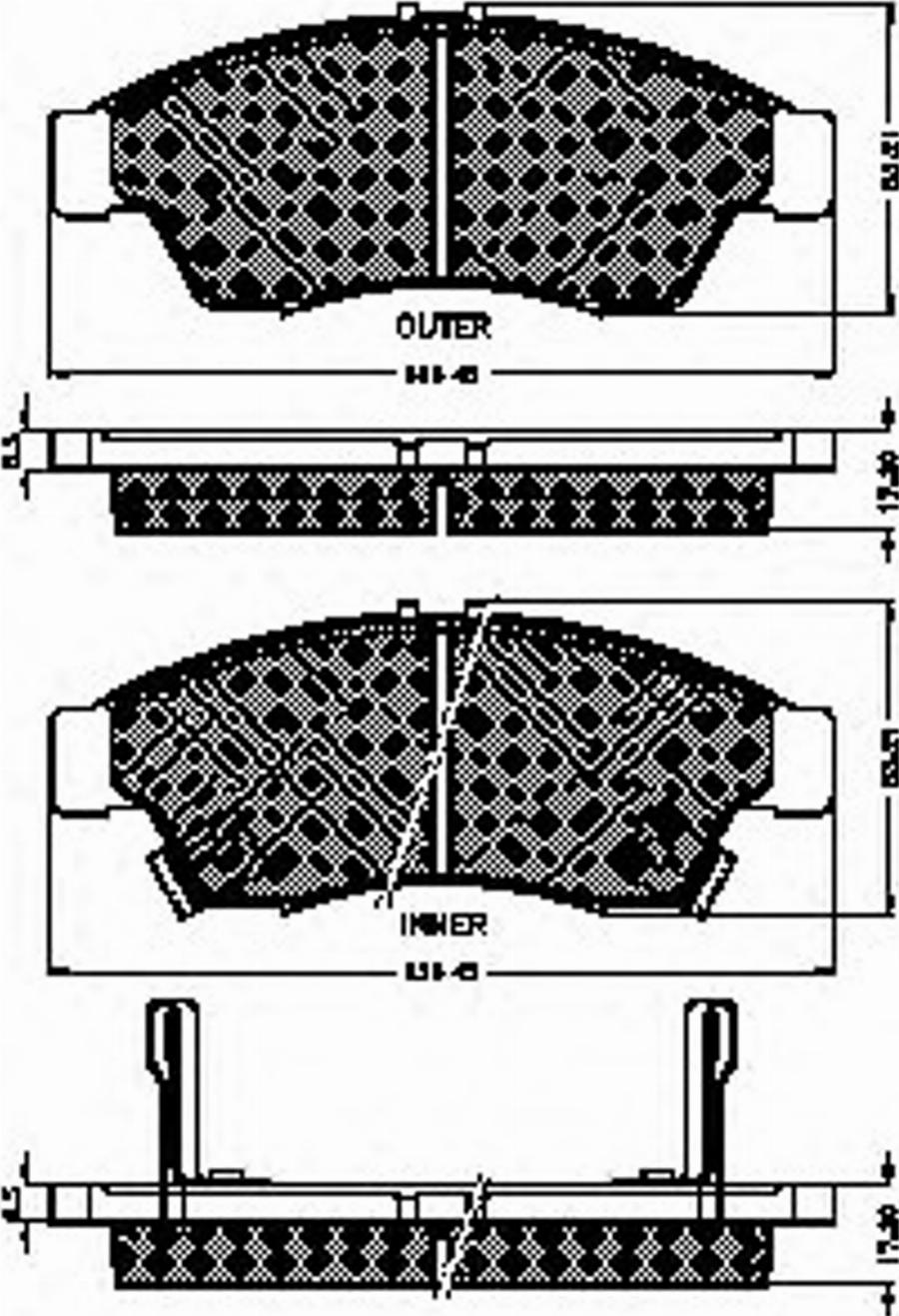 Spidan 32426 - Комплект спирачно феродо, дискови спирачки vvparts.bg