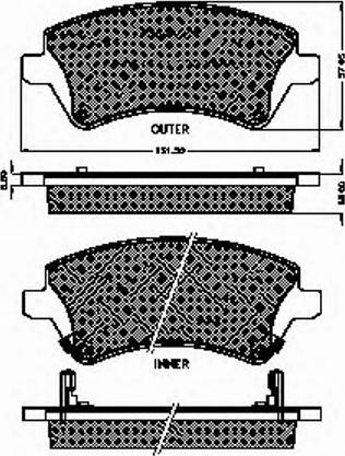 Spidan 32478 - Комплект спирачно феродо, дискови спирачки vvparts.bg