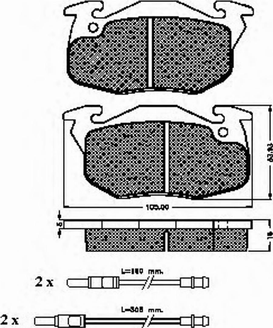 Spidan 32591 - Комплект спирачно феродо, дискови спирачки vvparts.bg