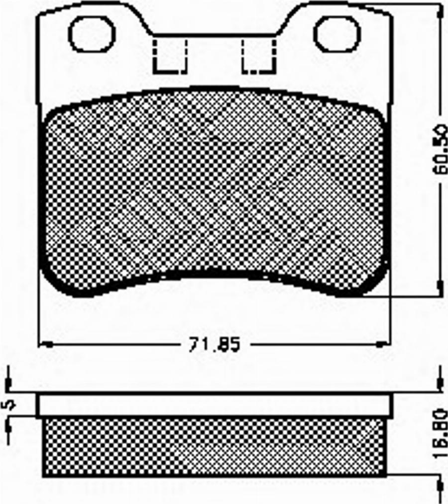 Spidan 32593 - Комплект спирачно феродо, дискови спирачки vvparts.bg