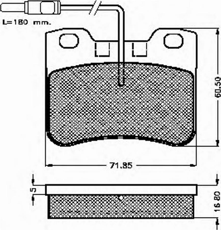 Spidan 32592 - Комплект спирачно феродо, дискови спирачки vvparts.bg