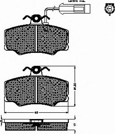 Spidan 32544 - Комплект спирачно феродо, дискови спирачки vvparts.bg