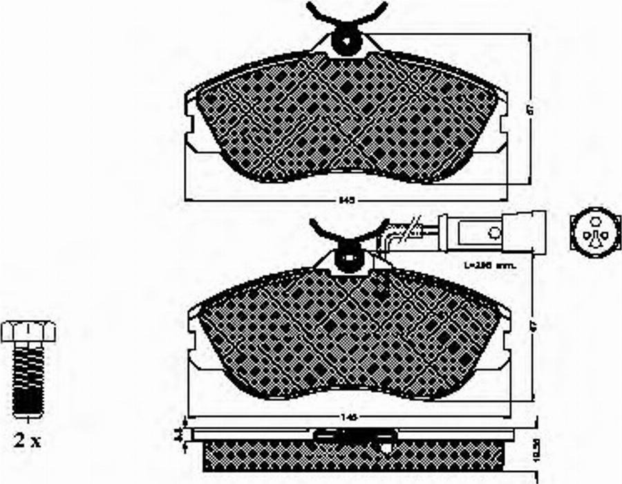 Spidan 32547 - Комплект спирачно феродо, дискови спирачки vvparts.bg