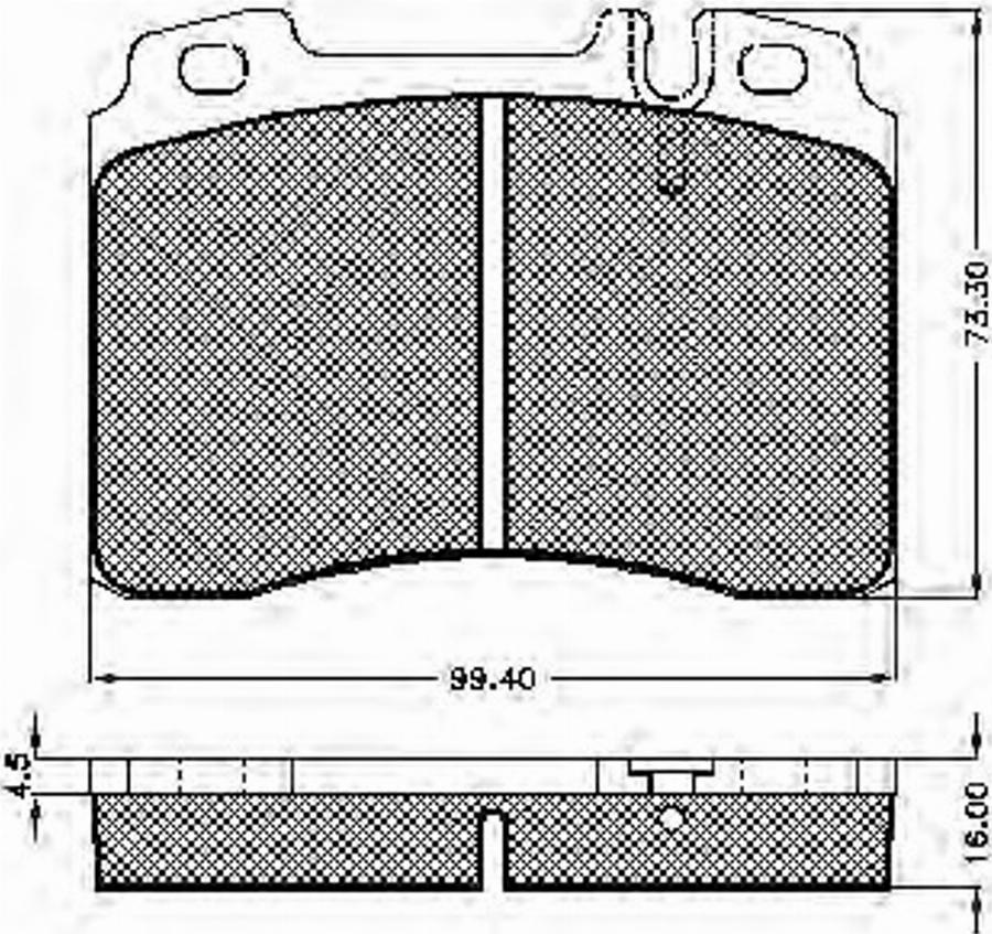 Spidan 32568 - Комплект спирачно феродо, дискови спирачки vvparts.bg