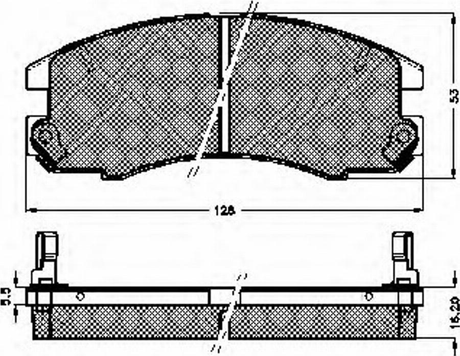 Spidan 32669 - Комплект спирачно феродо, дискови спирачки vvparts.bg