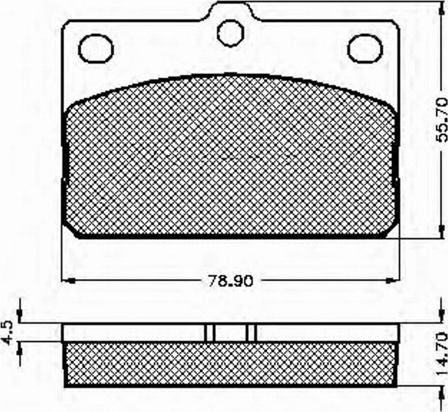 Spidan 32663 - Комплект спирачно феродо, дискови спирачки vvparts.bg