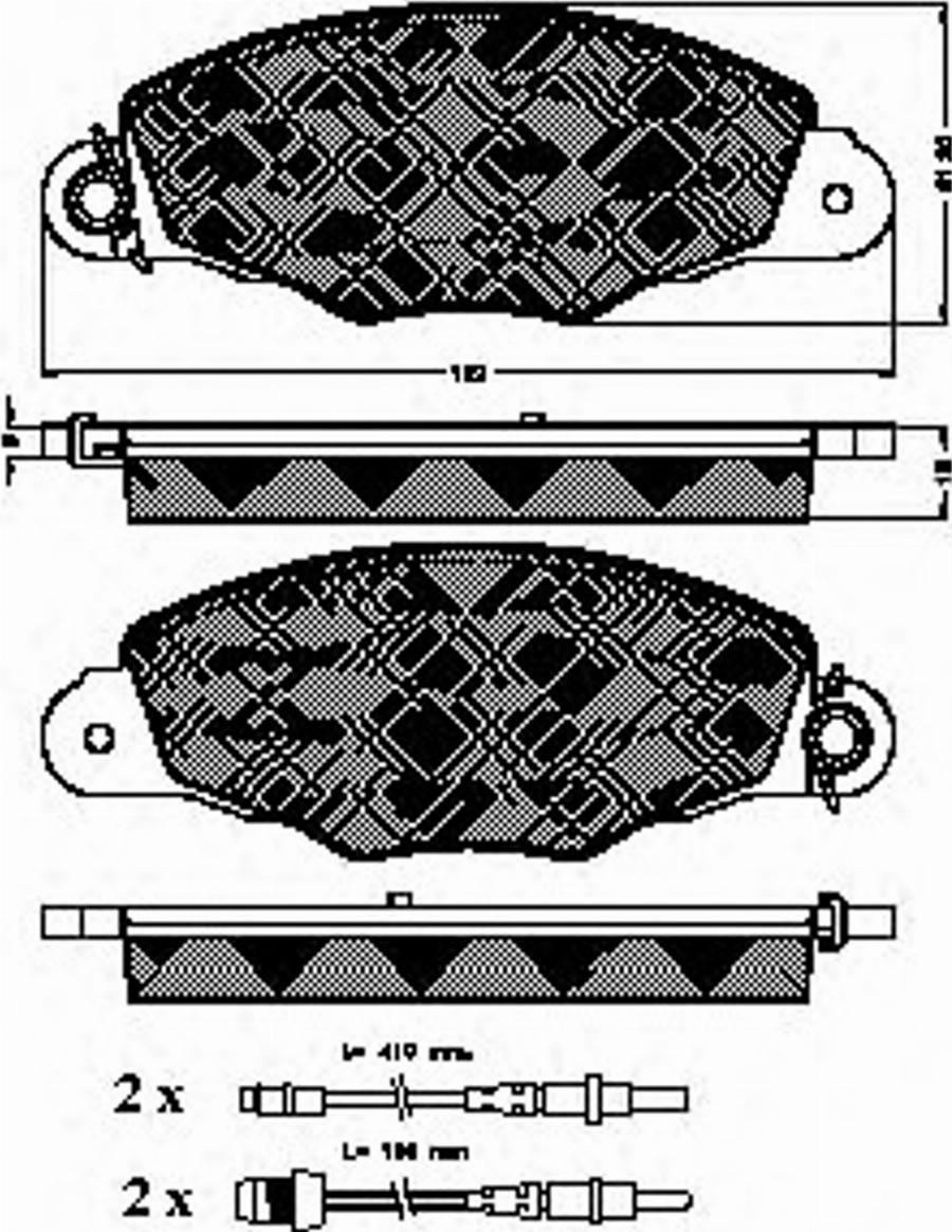 Spidan 32680 - Комплект спирачно феродо, дискови спирачки vvparts.bg