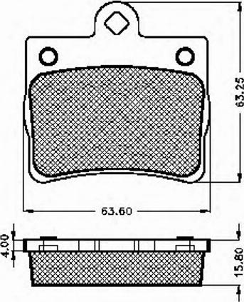 Spidan 32633 - Комплект спирачно феродо, дискови спирачки vvparts.bg