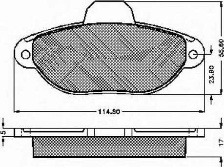 Spidan 32676 - Комплект спирачно феродо, дискови спирачки vvparts.bg