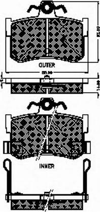 Spidan 32048 - Комплект спирачно феродо, дискови спирачки vvparts.bg