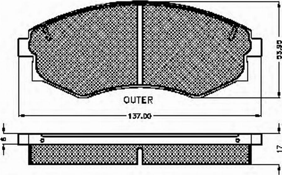 Spidan 32069 - Комплект спирачно феродо, дискови спирачки vvparts.bg