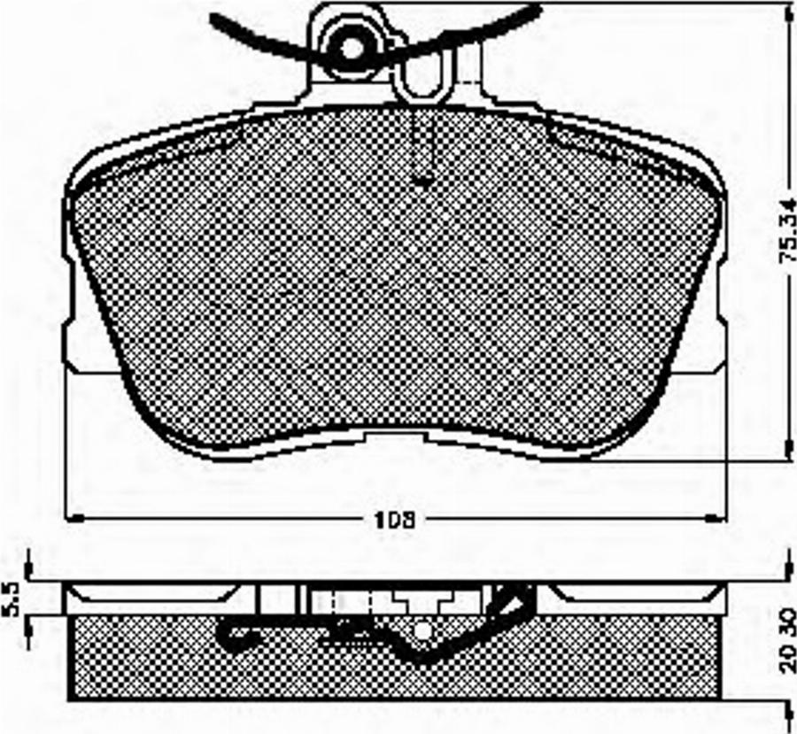 Spidan 32038 - Комплект спирачно феродо, дискови спирачки vvparts.bg