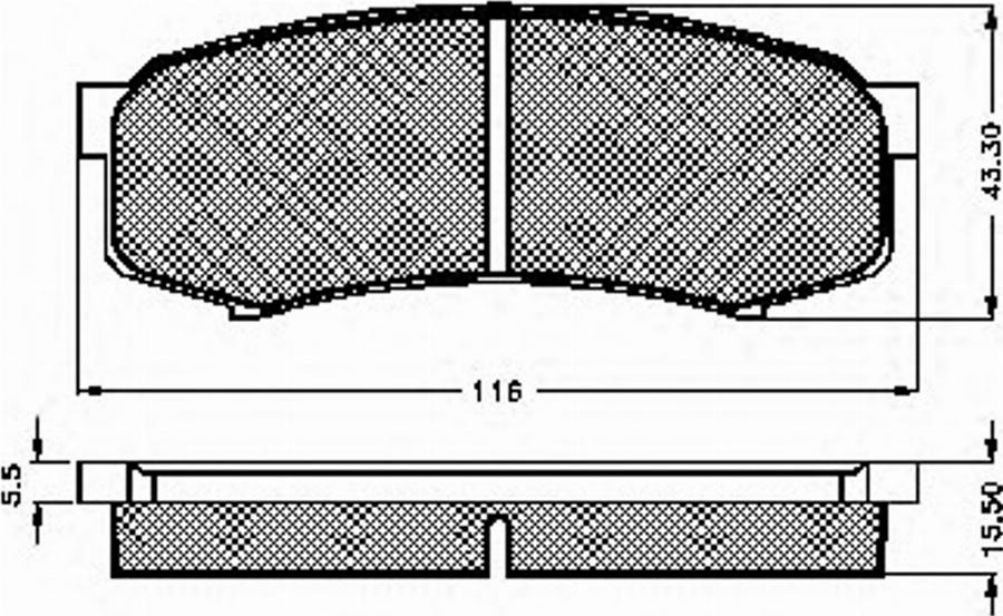 Spidan 32037 - Комплект спирачно феродо, дискови спирачки vvparts.bg