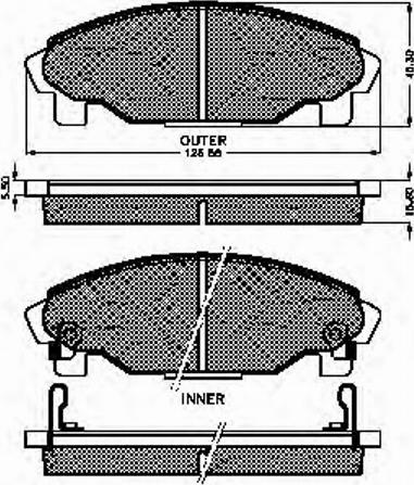 Spidan 32025 - Комплект спирачно феродо, дискови спирачки vvparts.bg