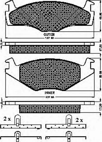 Spidan 32022 - Комплект спирачно феродо, дискови спирачки vvparts.bg