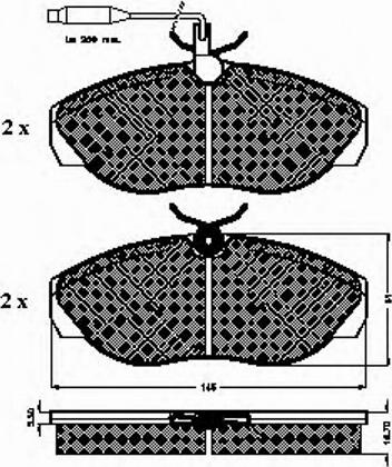 Spidan 32027 - Комплект спирачно феродо, дискови спирачки vvparts.bg