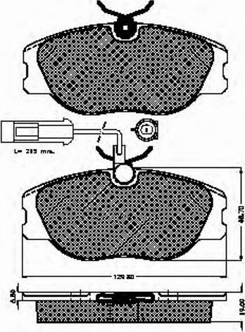 Spidan 32162 - Комплект спирачно феродо, дискови спирачки vvparts.bg