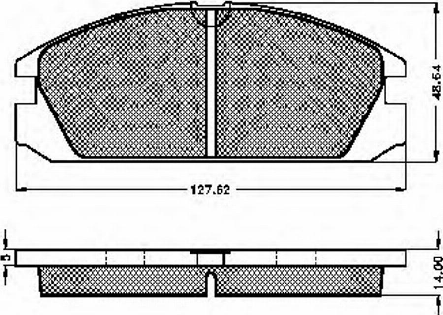 Spidan 32130 - Комплект спирачно феродо, дискови спирачки vvparts.bg