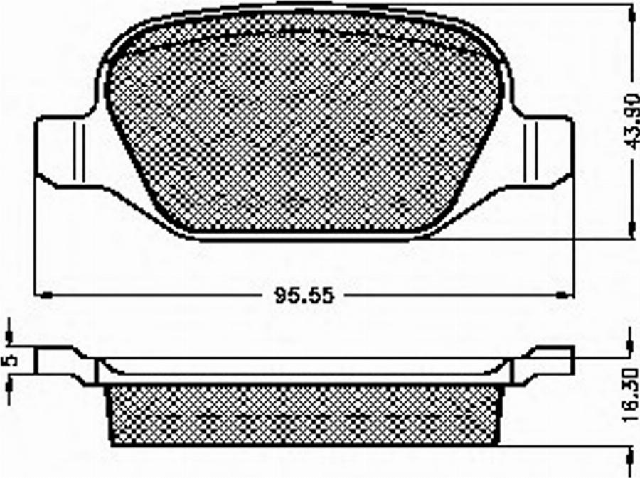 Spidan 32890 - Комплект спирачно феродо, дискови спирачки vvparts.bg